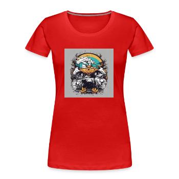 Punk - T-shirt bio Premium Femme - rouge - Devant - Mia (176cm)
