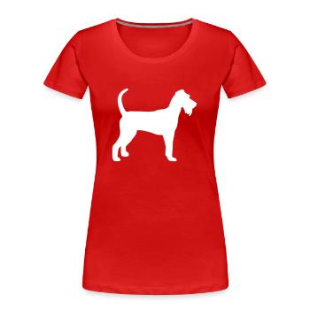 Irish Terrier - Women's Premium Organic T-Shirt - red - Front - Mia (176cm)