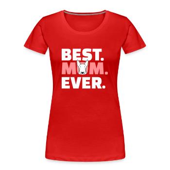 Bull terrier - Women's Premium Organic T-Shirt - red - Front - Mia (176cm)