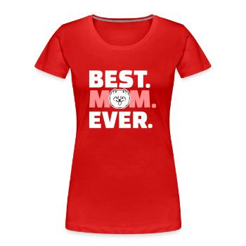 Spitz - Frauen Premium Bio T-Shirt - Rot - Vorne - Mia (176cm)