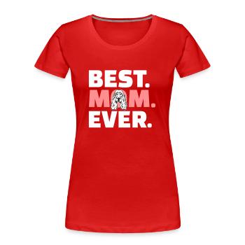 Cocker Spaniel - Women's Premium Organic T-Shirt - red - Front - Mia (176cm)