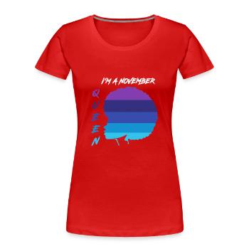 Sternzeichen Skorpion - Frauen Premium Bio T-Shirt - Rot - Vorne - Mia (176cm)