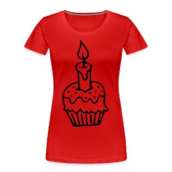 First birthday one-year-old gift idea - Women's Premium Organic T-Shirt - red - Front - Mia (176cm)