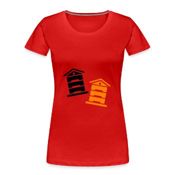 Honig Imker - Frauen Premium Bio T-Shirt - Rot - Vorne - Mia (176cm)