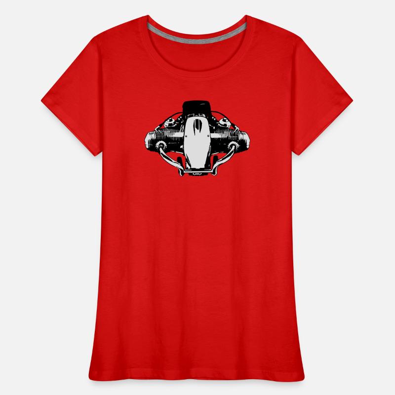 2 Ventil Boxermotor Frauen Premium Bio T-Shirt