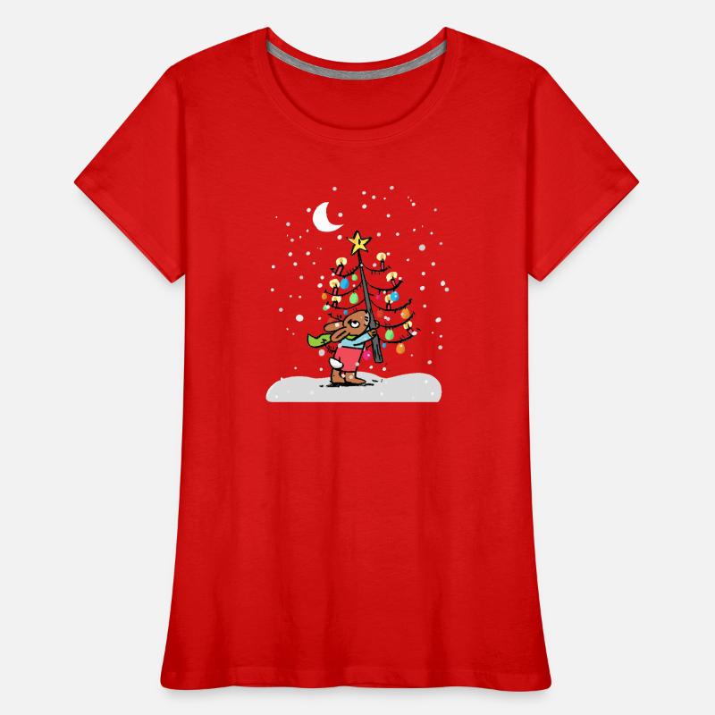 Weihnachtsbaum Frauen Premium Bio T-Shirt