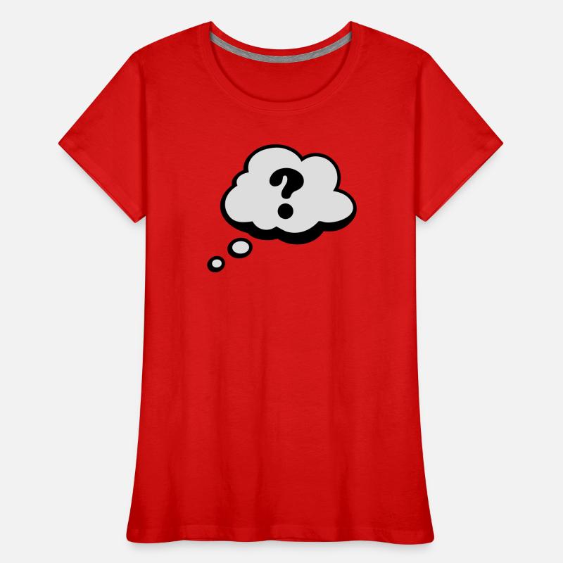Bulle Comiques point d'interrogation T-shirt bio Premium Femme