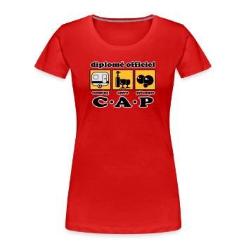 Camping Aperitif Schalen flex - Frauen Premium Bio T-Shirt - Navy - Vorne - Mia (176cm)