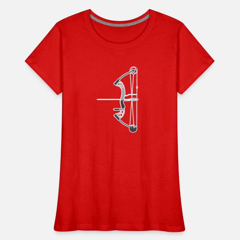 Archery Compound Bow Women's Premium Organic T-Shirt
