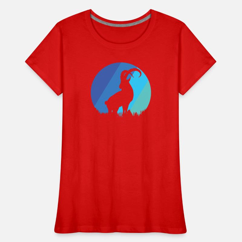 Steinbock Frauen Premium Bio T-Shirt