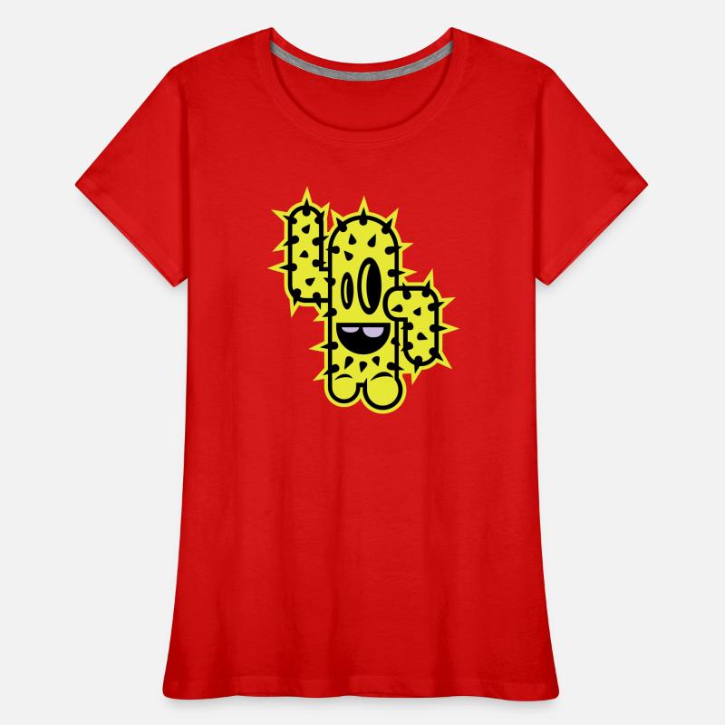 cactus hauts cinq comique T-shirt bio Premium Femme