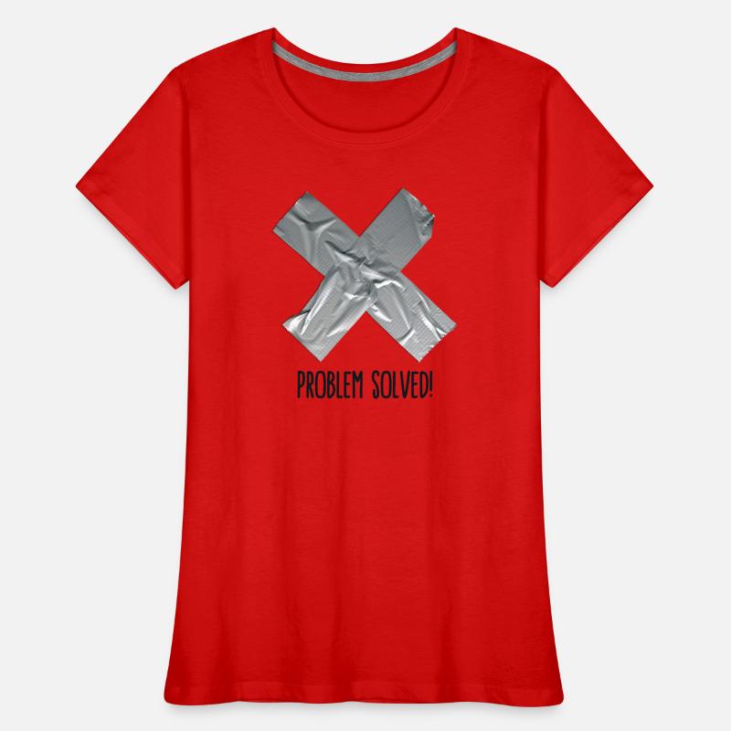 Problem Solved Duct tape T-shirt bio Premium Femme