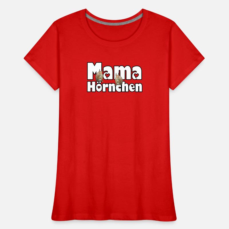 Mama Eichhörnchen Mutter Tier Muttertag Spruch Frauen Premium Bio T-Shirt