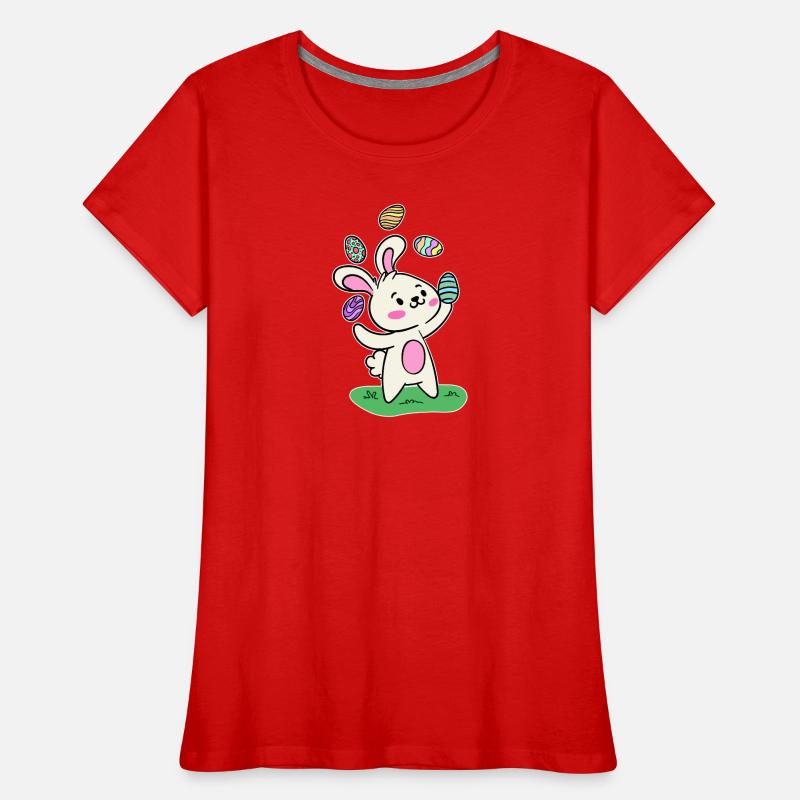 Easter bunny Easter bunny Easter eggs Happy Easter Women's Premium Organic T-Shirt