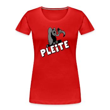 Plesiosaur Pleite Cartoon - Frauen Premium Bio T-Shirt - Rot - Vorne - Mia (176cm)
