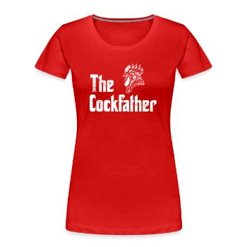 Chicken Chicken - Women's Premium Organic T-Shirt - red - Front - Mia (176cm)