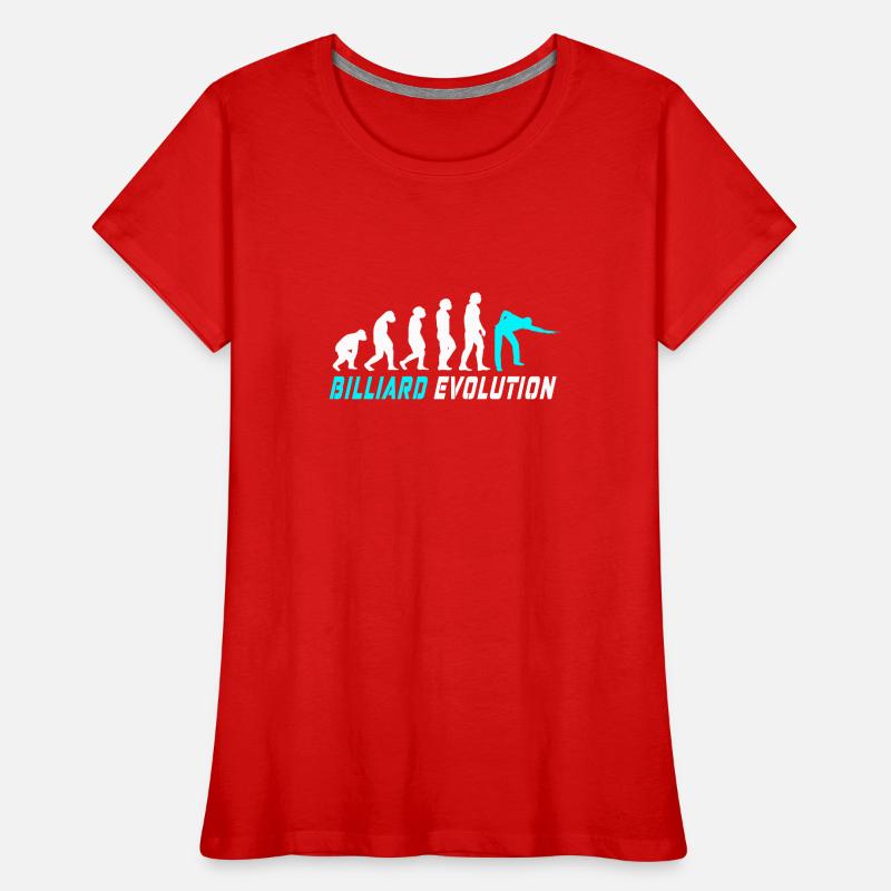 Billard Evolution Design / Geschenkidee Frauen Premium Bio T-Shirt