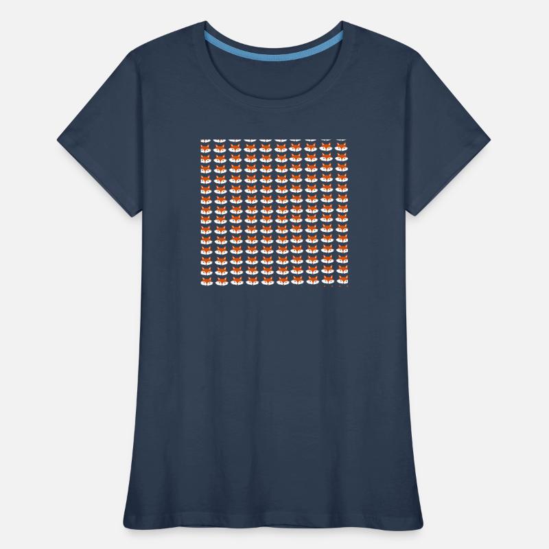 Fox head pattern, children's pattern Women's Premium Organic T-Shirt