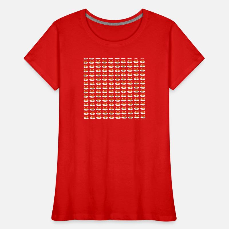 Fox head pattern, children's pattern Women's Premium Organic T-Shirt