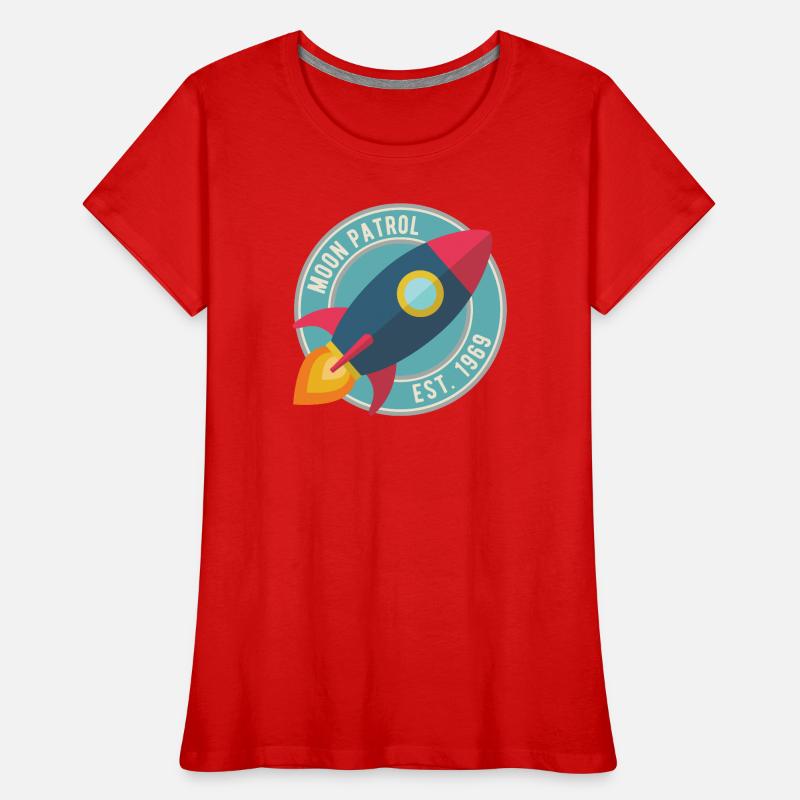 Fusée Moon Patrol Rocket T-shirt bio Premium Femme