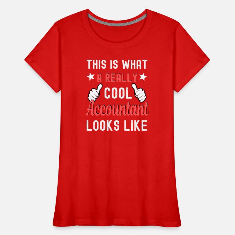 Comptable comptable T-shirt bio Premium Femme