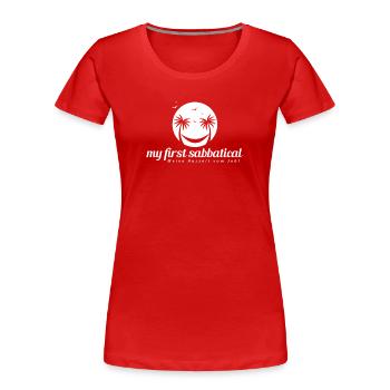 My first sabbatical - Women's Premium Organic T-Shirt - red - Front - Mia (176cm)