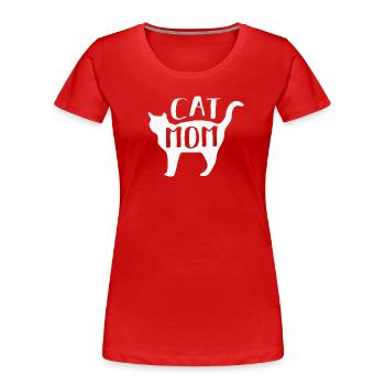 Chats Chats - T-shirt bio Premium Femme - rouge - Devant - Mia (176cm)