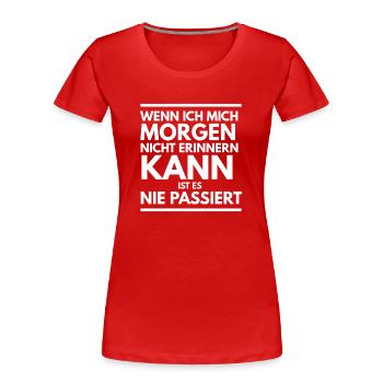 Junggesellenabschied Malle Party - Frauen Premium Bio T-Shirt - Rot - Vorne - Mia (176cm)