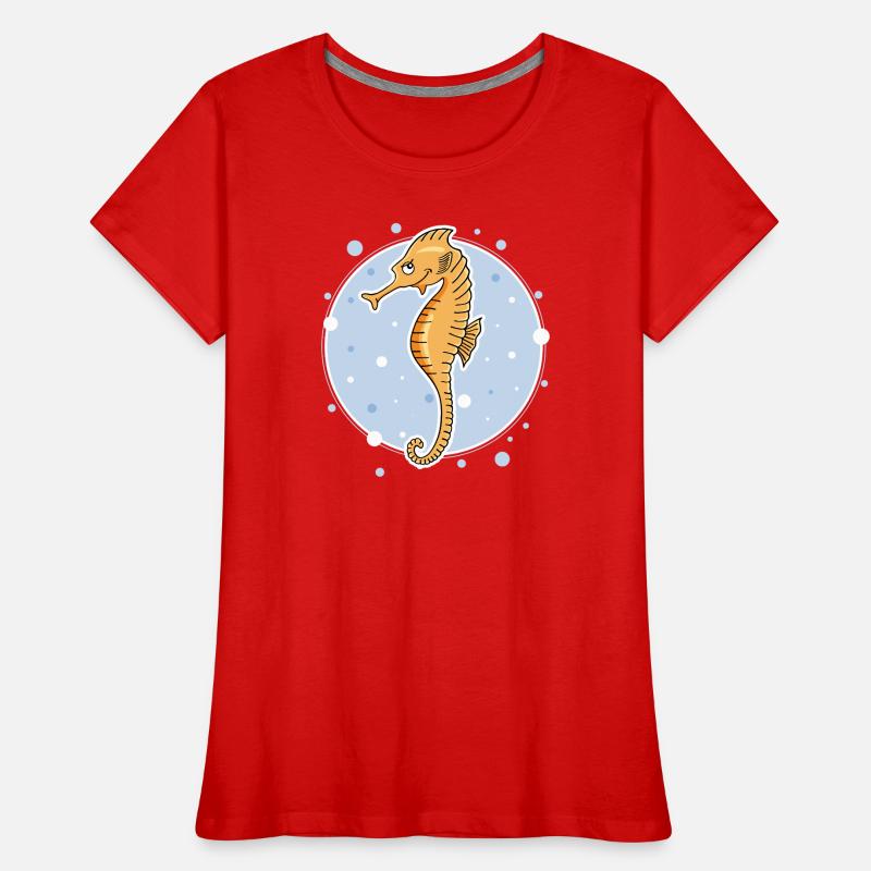 Seepferdchen Frauen Premium Bio T-Shirt