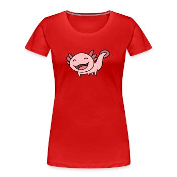 Sweet Axolotl Pink - Women's Premium Organic T-Shirt - red - Front - Mia (176cm)