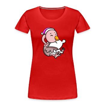 Bouquet with pillow and sleeping cap - Women's Premium Organic T-Shirt - red - Front - Mia (176cm)