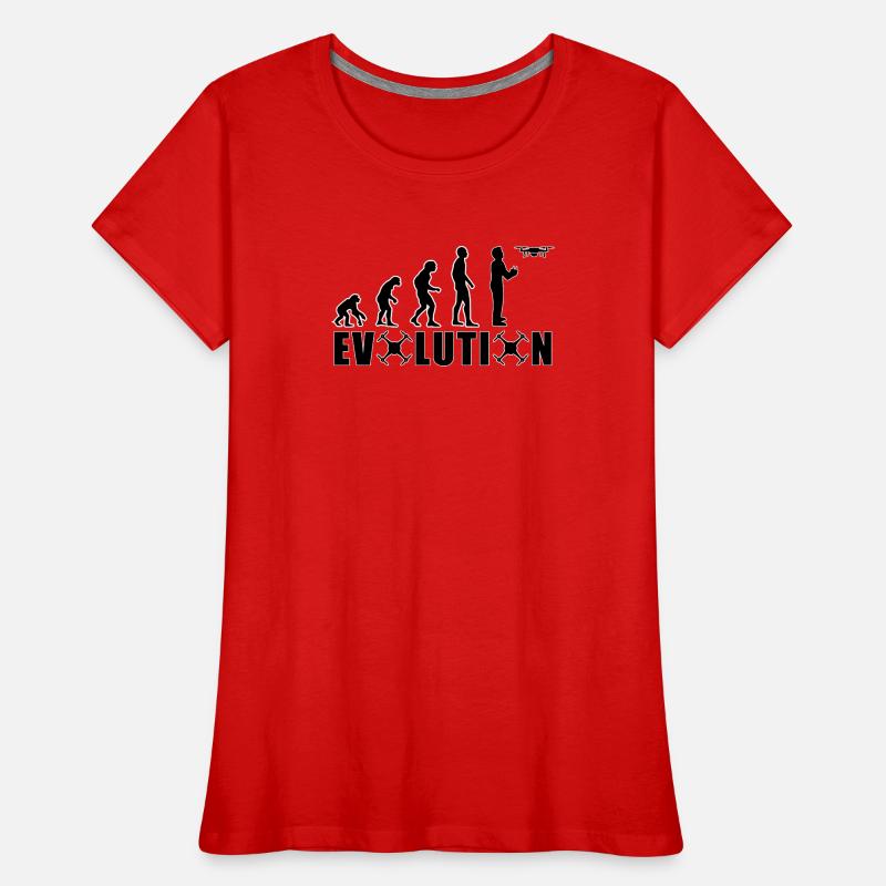 EVOLUTION DRONE Gift Ground Pilot Flying Women's Premium Organic T-Shirt