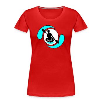 Kayak - Women's Premium Organic T-Shirt - red - Front - Mia (176cm)