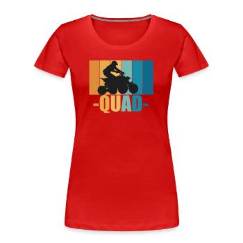 Quad Quad Driver Offroad Motorsport Cadeau - T-shirt bio Premium Femme - rouge - Devant - Mia (176cm)