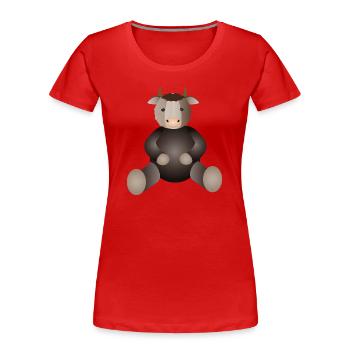 golden ox a must have for animal lovers - Women's Premium Organic T-Shirt - red - Front - Mia (176cm)