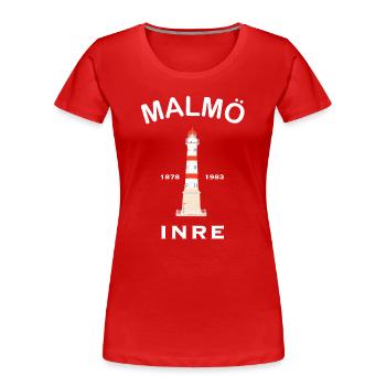 Malmö old lighthouse, Malmö Inre, Sweden - Women's Premium Organic T-Shirt - red - Front - Mia (176cm)