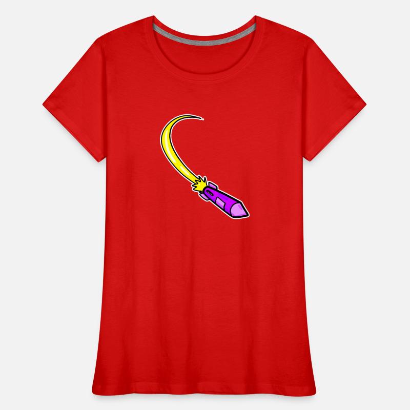Fusée violette T-shirt bio Premium Femme