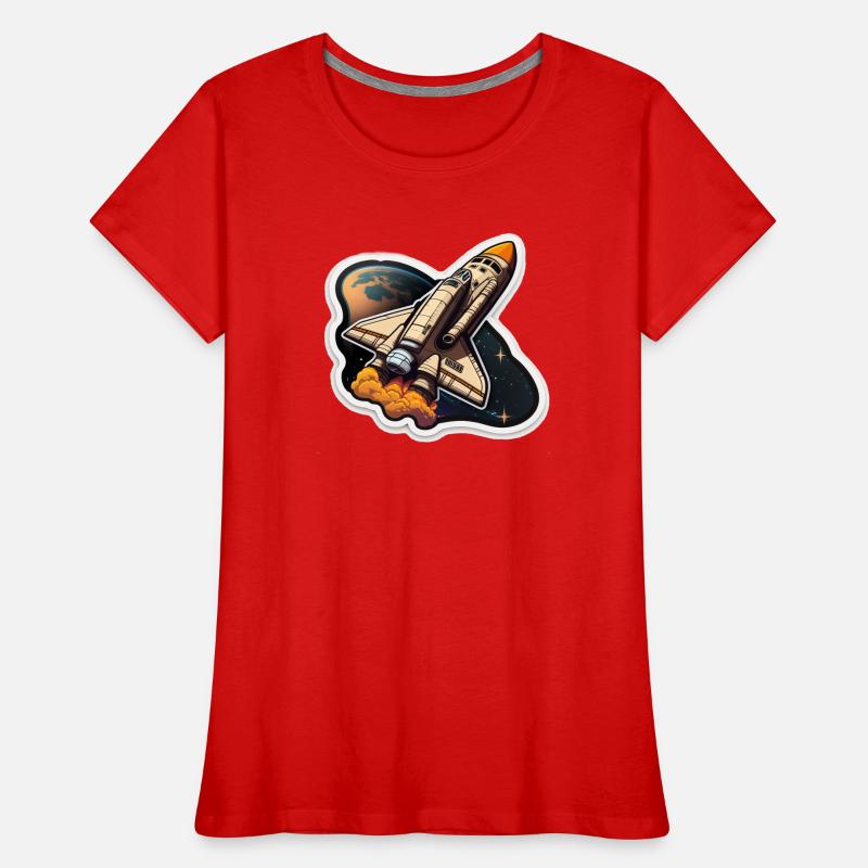 Fusée spatiale T-shirt bio Premium Femme