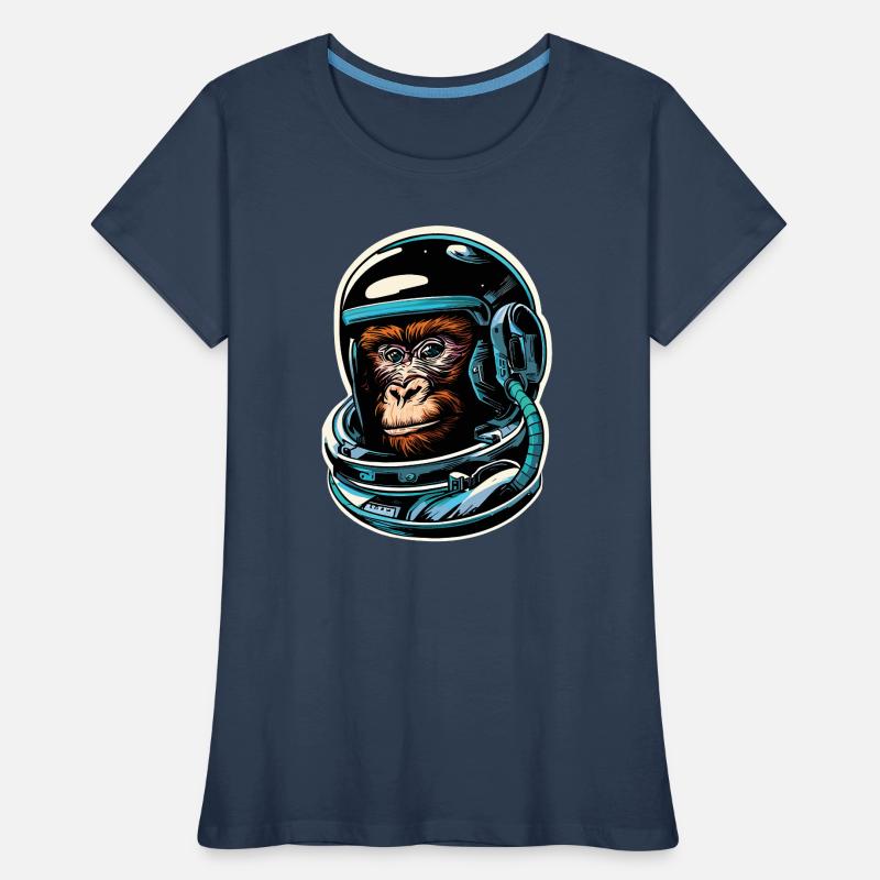 Singe de l’espace T-shirt bio Premium Femme