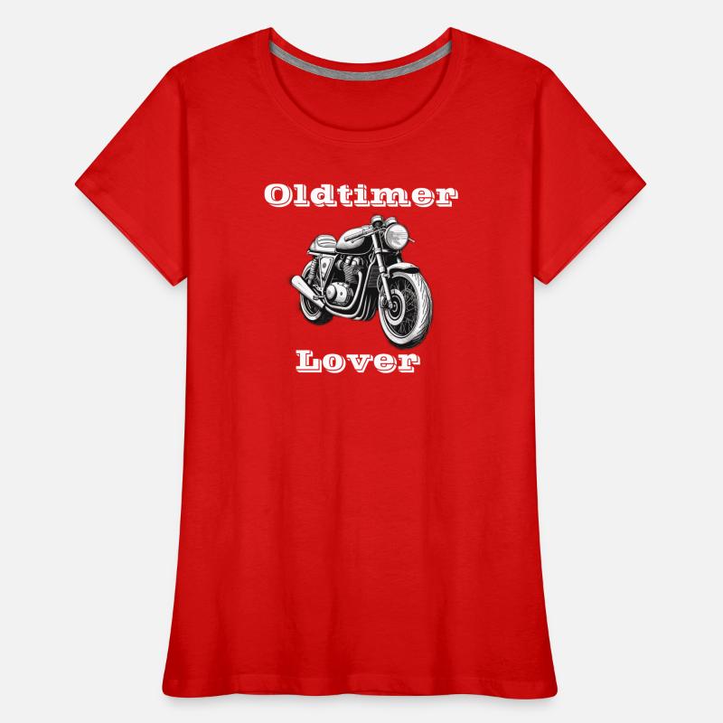 Oldtimer Lover weiß Frauen Premium Bio T-Shirt