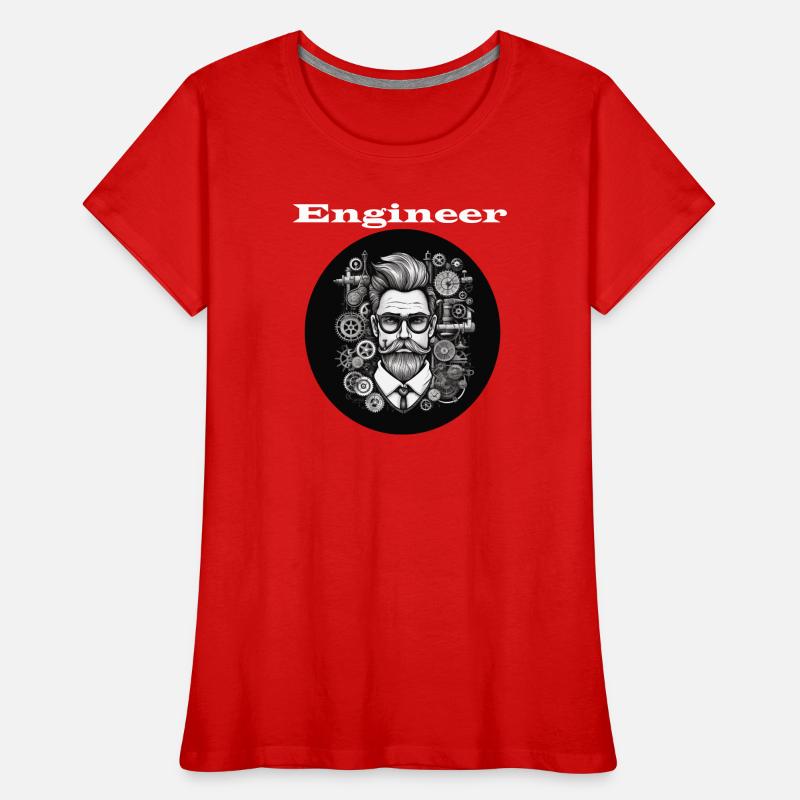 Engineer weiß Frauen Premium Bio T-Shirt