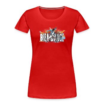 Breakdance Breakdancer Bboy - Frauen Premium Bio T-Shirt - Rot - Vorne - Mia (176cm)