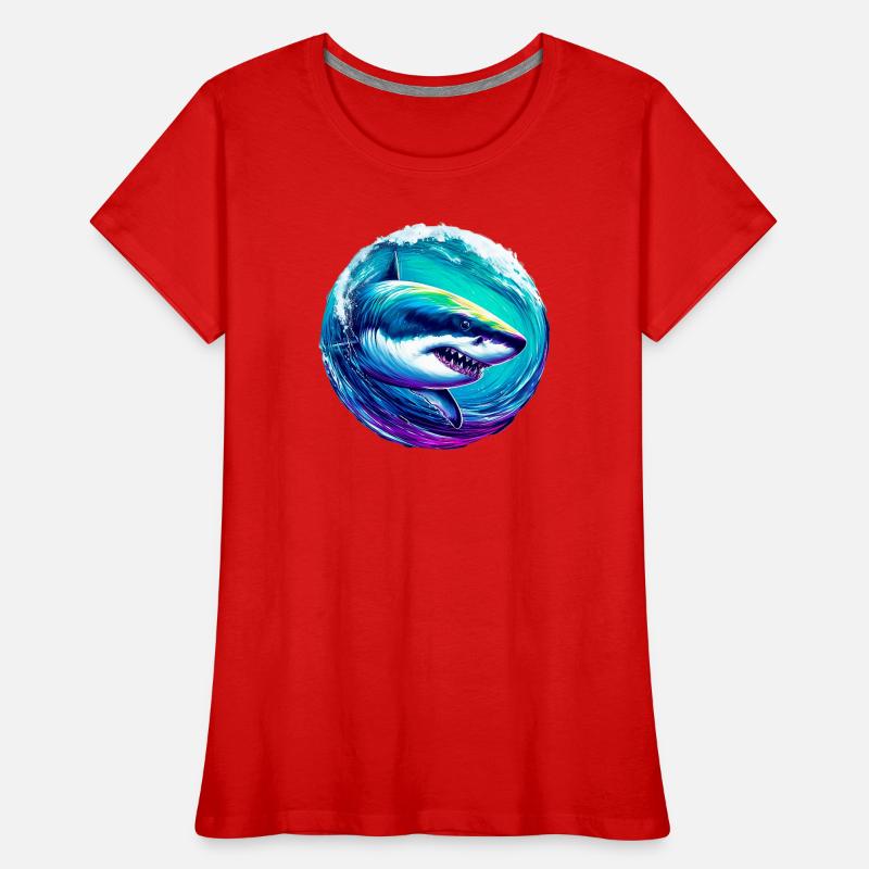 Requin blanc T-shirt bio Premium Femme