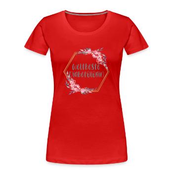 Diabetologin Ärztin Doktorin Beruf Geschenk - Frauen Premium Bio T-Shirt - Rot - Vorne - Mia (176cm)