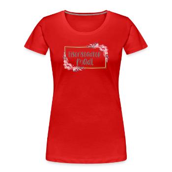 Österreich Eisenstadt Mädchen Heimat Geschenk - Frauen Premium Bio T-Shirt - Rot - Vorne - Mia (176cm)