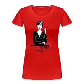 Philanthropie - T-shirt bio Premium Femme - rouge - Devant - Mia (176cm)