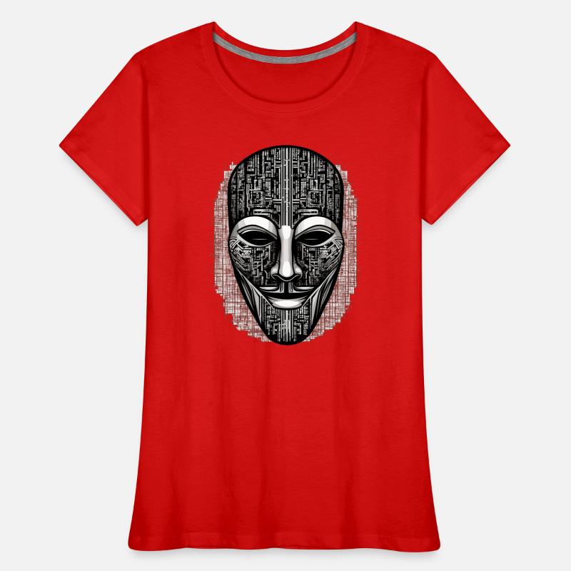 Anonymous Hacker Maske Frauen Premium Bio T-Shirt