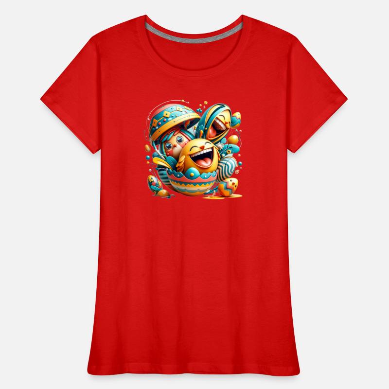 Easter graphic design in Mixed Dimensions style Frauen Premium Bio T-Shirt