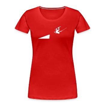 Wassersport Stunt Wakesurfen Wakeboard Surfbrett - Frauen Premium Bio T-Shirt - Rot - Vorne - Mia (176cm)