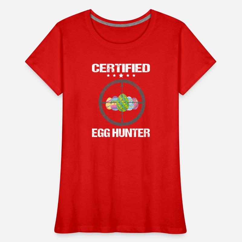 Certified Egg Hunter Frauen Premium Bio T-Shirt